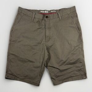 Wrangler RED Vintage Straight Men's 38x38 Brown Chino Pants Retro